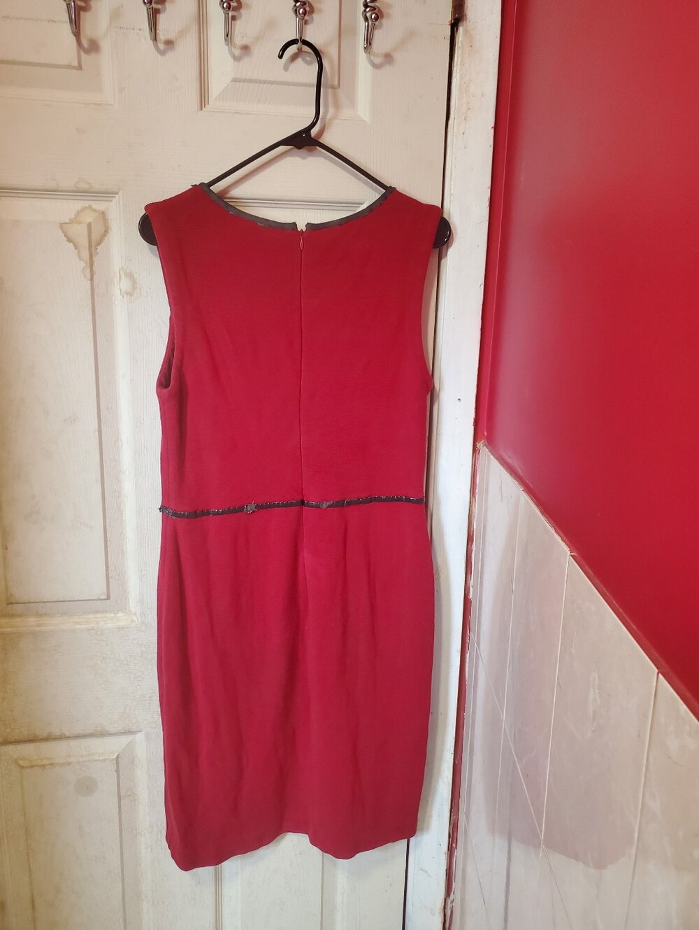 Talbots Red Dress. Large. - Picture 6 of 6